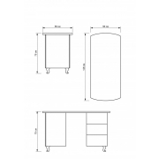 Стол маникюрный Santo