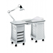 Стол маникюрный 2-ной с вытяжкой 127 LХ