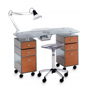 Стол маникюрный 2-ной с вытяжкой 187LХ