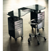 Стол маникюрный 2-ной с вытяжкой 188LХ/F2