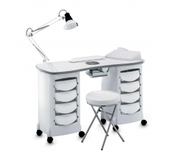 Стол маникюрный 2-ной с вытяжкой 167LX