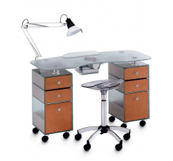 Стол маникюрный 2-ной с вытяжкой 187LХ