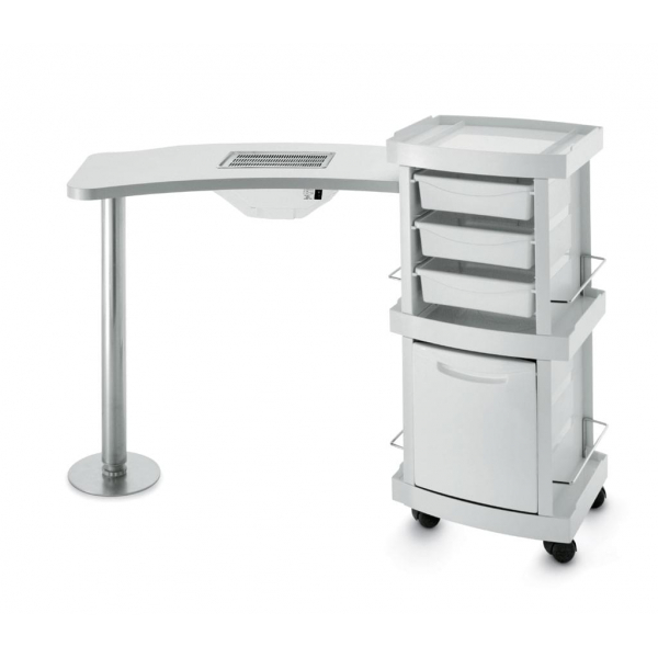 Стол маникюрный 2-ной с вытяжкой 128LX